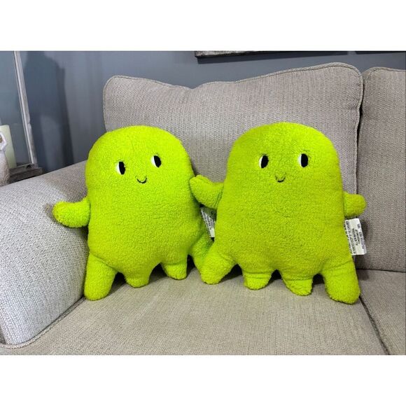 Target neon green ghost pillows Halloween decorations set of 2 - Picture 1 of 7